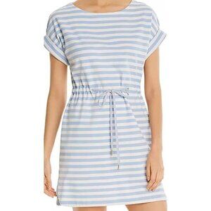 TOMMY BAHAMA Amira Striped Drawstring Mini Dress M Blue/White – Beach Day Causal